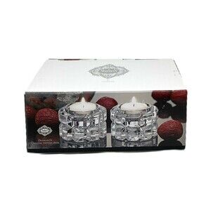 Shannon-Diamanté Crystal Votive Pair -Candle Holders